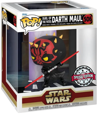 FUNKO POP STAR WARS EXCLUSIVE - DUEL OF THE FATES: DARTH MAUL 506 (DELUXE)