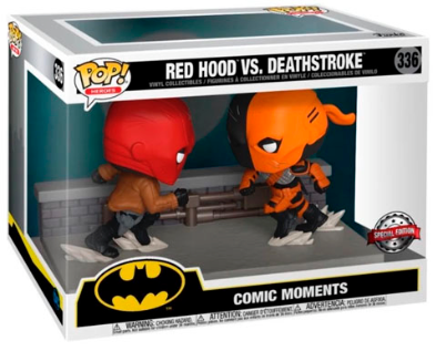 FUNKO POP DC COMIC MOMENTS EXCLUSIVE - RED HOOD VS. DEATHSTROKE 336