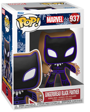 FUNKO POP MARVEL HOLIDAY - GINGERBREAD BLACK PANTHER 937