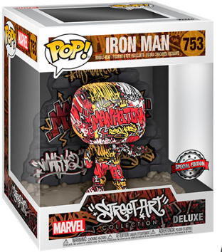FUNKO POP MARVEL STREET ART EXCLUSIVE - IRON MAN 753 (DELUXE)