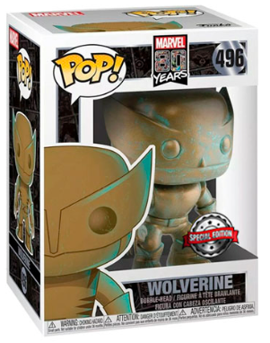 FUNKO POP MARVEL 80 YEARS EXCLUSIVE - X-MEN WOLVERINE PATINA 496