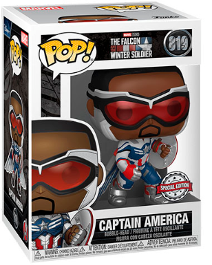 FUNKO POP MARVEL THE FALCON AND THE WINTER SOLDIER EXCLUSIVE - CAPTAIN AMERICA 819