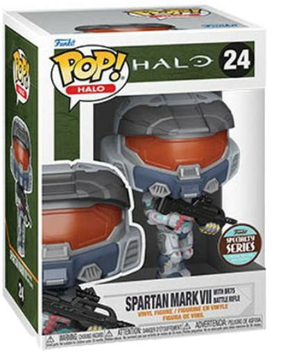 FUNKO POP HALO EXCLUSIVE - SPARTAN MARK VII WITH BR74 BATTLE RIFLE 24