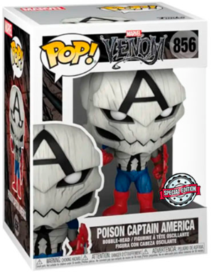 FUNKO POP MARVEL VENOM EXCLUSIVE - POISON CAPTAIN AMERICA 856
