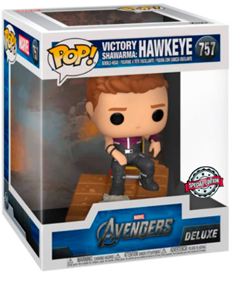 FUNKO POP MARVEL AVENGERS EXCLUSIVE DELUXE - VICTORY SHAWARMA: HAWKEYE 757