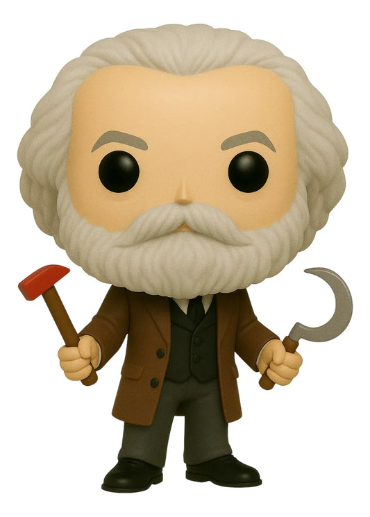 Karl Marx Boneco Personalizado em 3D Estilo Pop