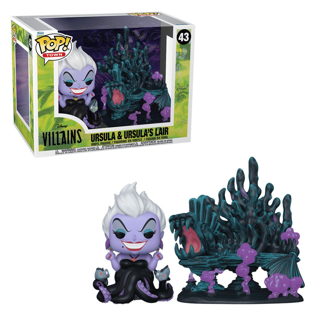 FUNKO POP DISNEY VILLAINS S3 *TOWN* URSULA & URSULA'S LAIR 43
