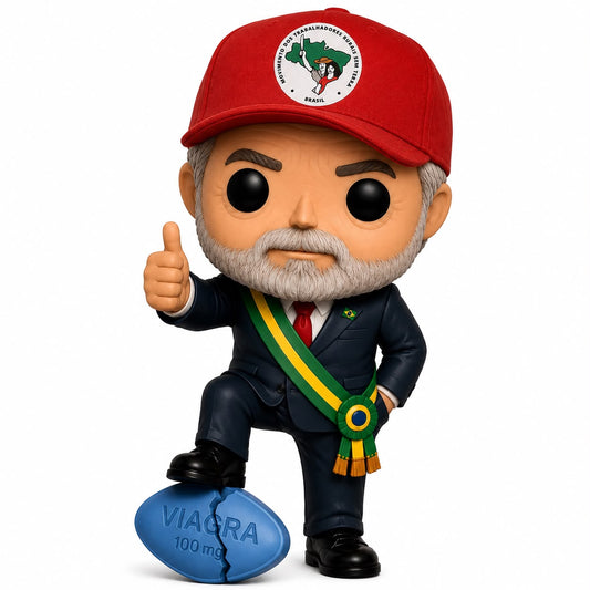 Lula Pisando No Viagra Personalizado em 3D Estilo Pop