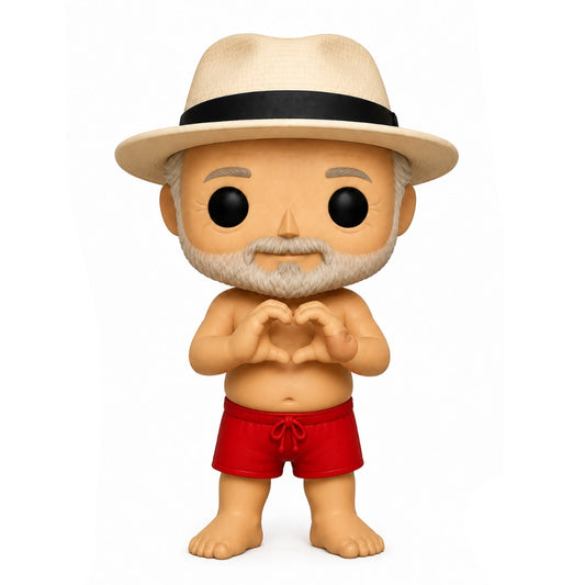 Lula De Chapéu Personalizado em 3D Estilo Pop