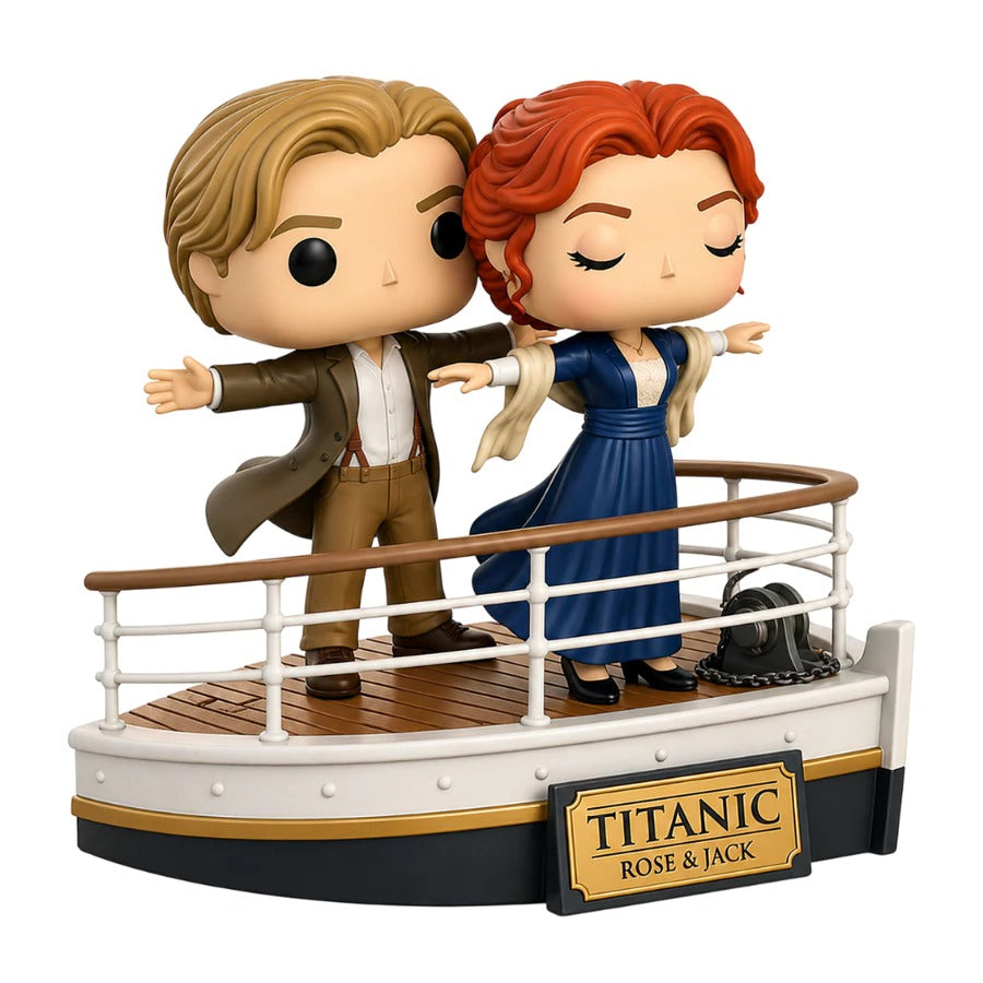Diorama Titanic Personalizado em 3D Estilo Pop  - Não acompanha caixa