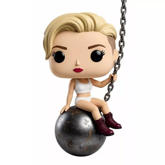 Miley Cyrus Wrecking Ball Personalizado em 3D Estilo Pop