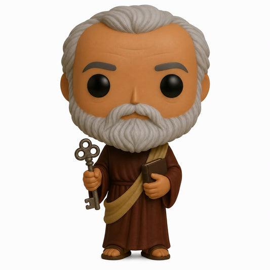 São Pedro Personalizado em 3D Estilo Pop