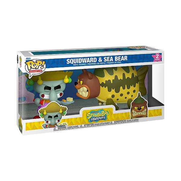 FUNKO POP TV SPONGEBOB - SQUIDWARD & SEA BEAR 2 PACK