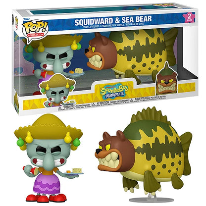 FUNKO POP TV SPONGEBOB - SQUIDWARD & SEA BEAR 2 PACK