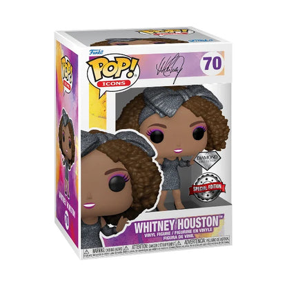 FUNKO POP ICONS EXCLUSIVE - WHITNEY HOUSTON 70 (DIAMOND COLLECTION)