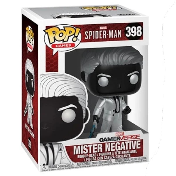 FUNKO POP GAMES MARVEL SPIDER-MAN PS4 - MISTER NEGATIVE 398