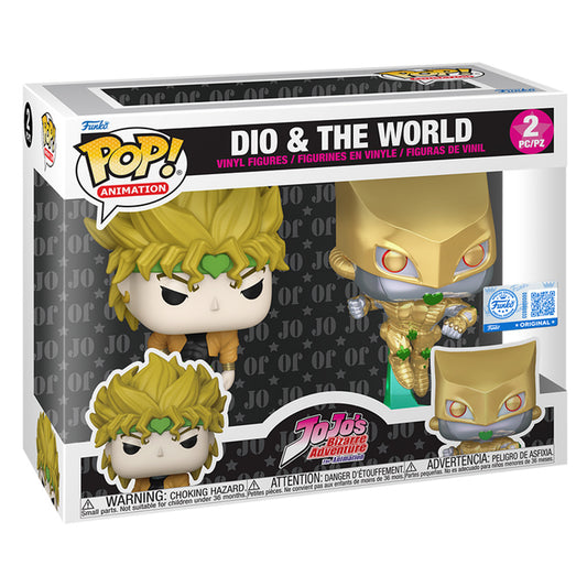 FUNKO POP ANIMATION JOJO'S BIZARRE ADVENTURE EXCLUSIVE - DIO & THE WORLD (91999)