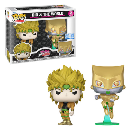 FUNKO POP ANIMATION JOJO'S BIZARRE ADVENTURE EXCLUSIVE - DIO & THE WORLD (91999)