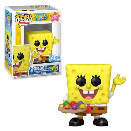 FUNKO POP ANIMATION NICKELODEON: SPONGEBOB SQUAREPANTS EXCLUSIVE - SPONGEBOB WITH PRETTY PATTIES (GLOWS IN THE DARK) 2312