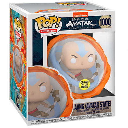 FUNKO POP AVATAR AANG *SIZED* AANG AVATAR GLOW *EX* 1000