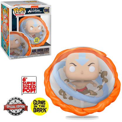 FUNKO POP AVATAR AANG *SIZED* AANG AVATAR GLOW *EX* 1000
