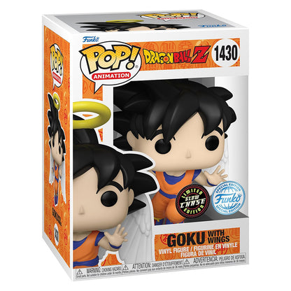 FUNKO POP CHASE ANIMATION DRAGON BALL Z EXCLUSIVE - GOKU WITH WINGS 1430 (GLOWS IN THE DARK)