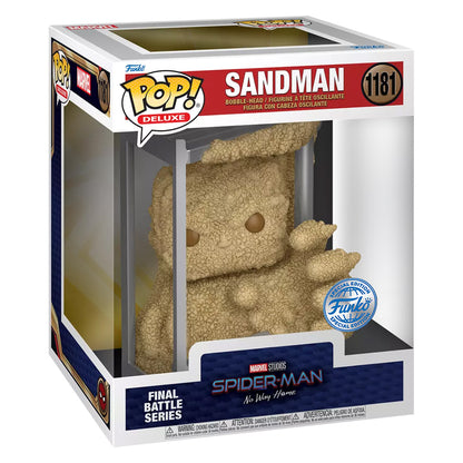 FUNKO POP MARVEL SPIDER-MAN NO WAY *DELUXE* SANDMAN *EX* 1181