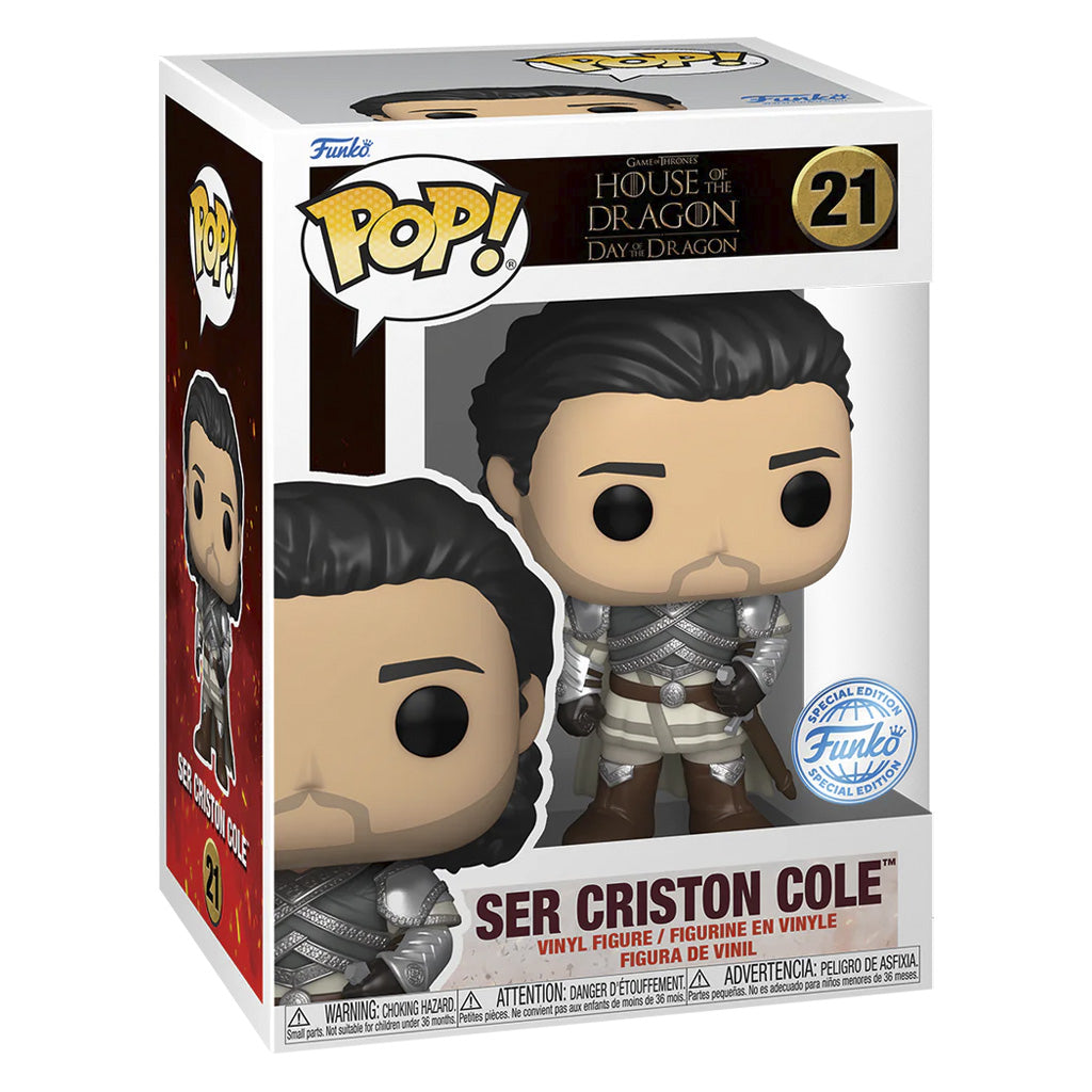 FUNKO POP GAME OF THRONES HOUSE OF THE DRAGON 3 SER CRISTON COLE *EX* 21