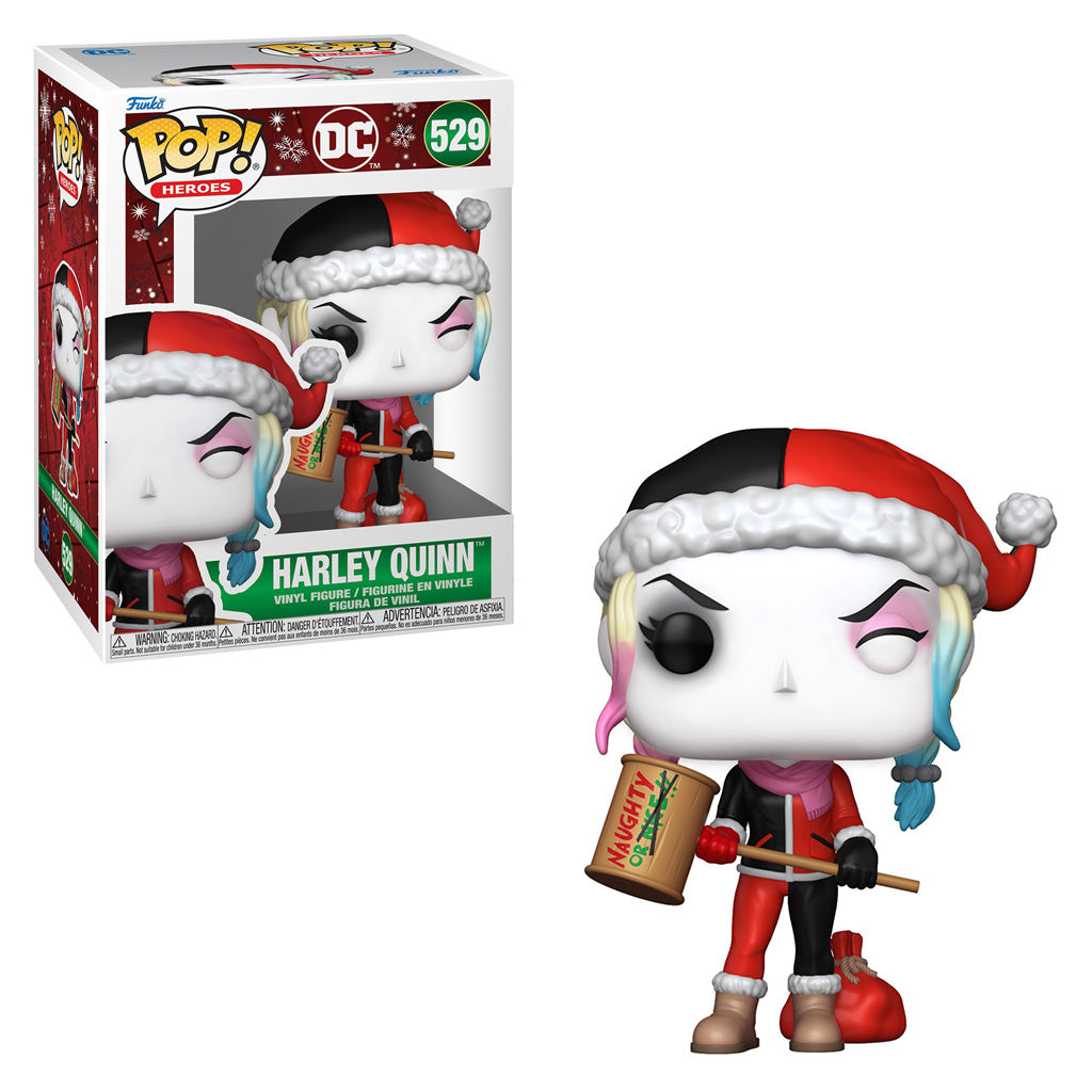 FUNKO POP HEROES DC HOLIDAY HARLEY QUINN 529