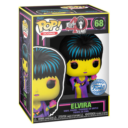 FUNKO POP ELVIRA 40TH ELVIRA BLACKLIGHT *EX* 68