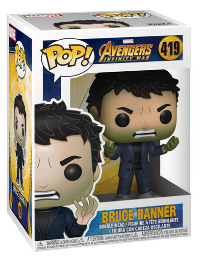FUNKO POP MARVEL AVENGERS INFINITY WAR - HULK BRUCE BANNER 419