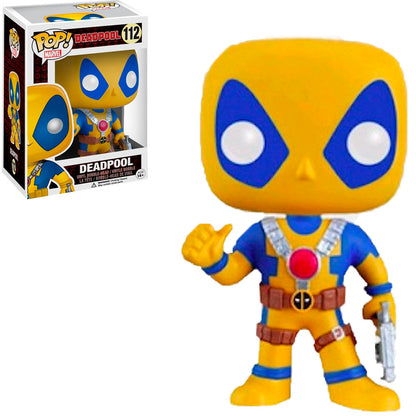 FUNKO POP MARVEL DEADPOOL DEADPOOL YELLOW AND BLUE SUIT *EX* 112