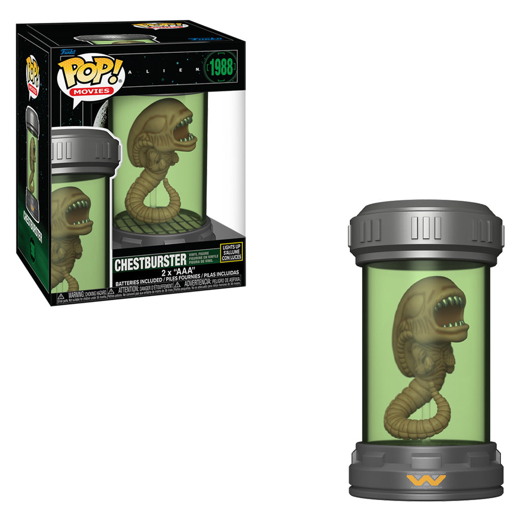 FUNKO POP MOVIES ALIEN LIGHTS UP - CHESTBUSTER 1988