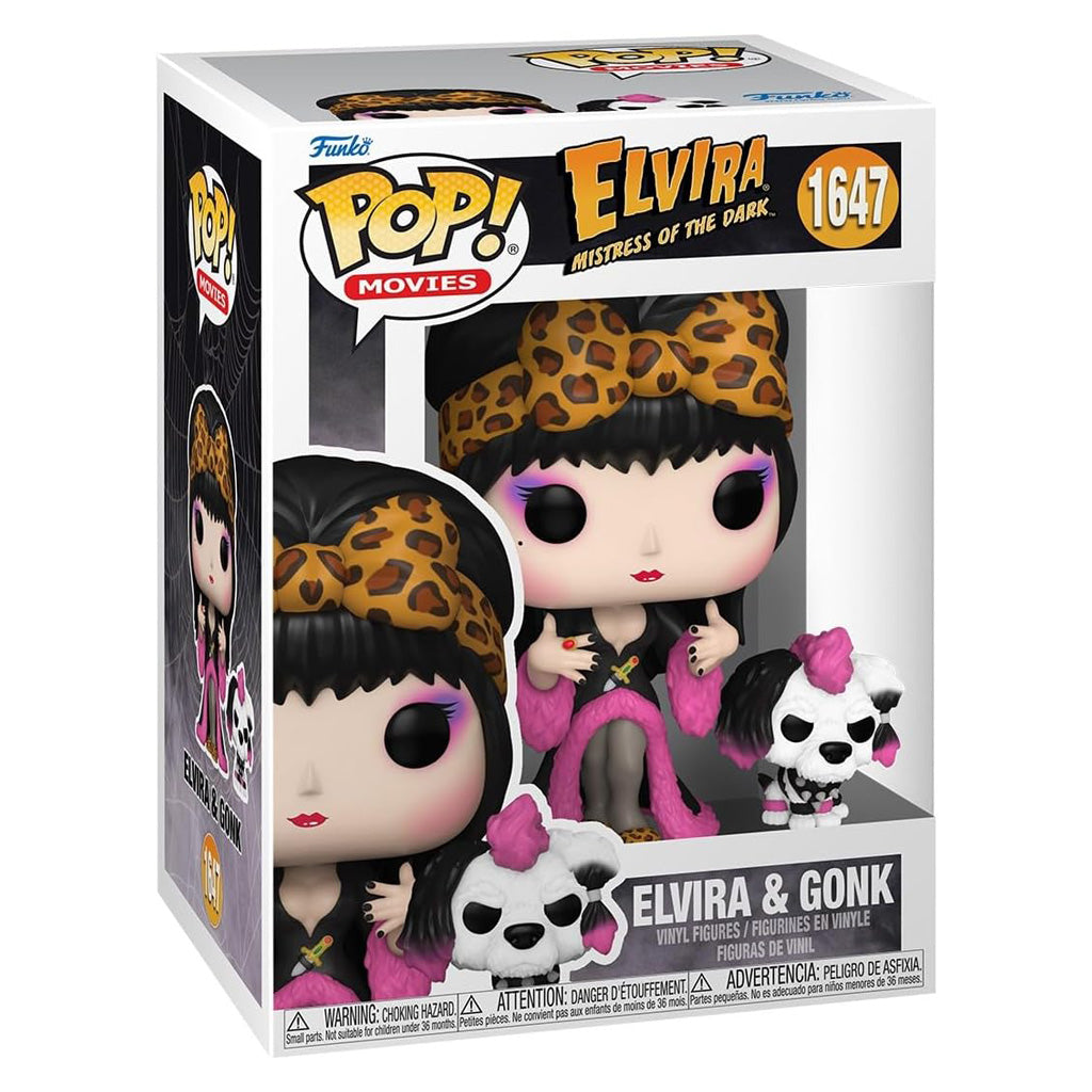 FUNKO POP ELVIRA MISTRESS OF THE DARK ELVIRA & GONK 1647