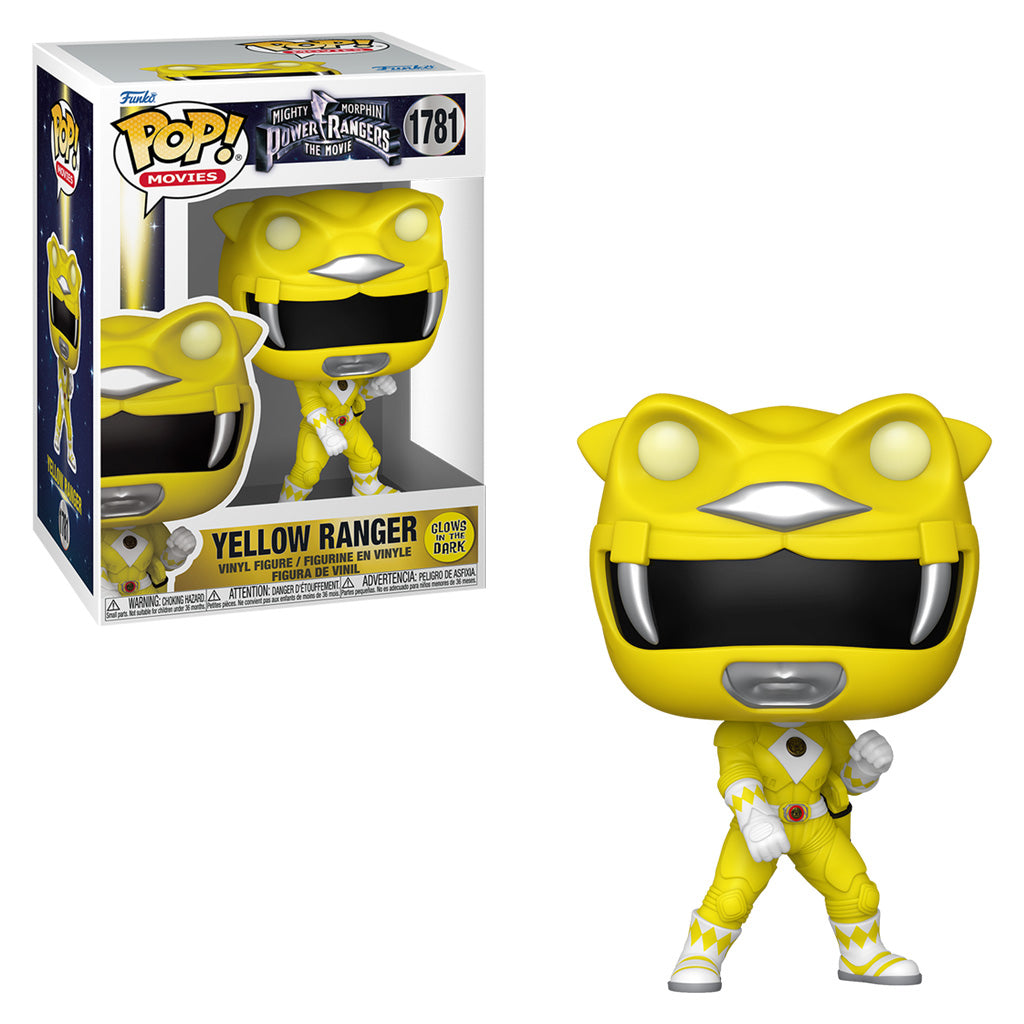 FUNKO POP MOVIES MIGHTY MORPHIN POWER RANGERS THE MOVIE - YELLOW RANGER 1781 (GLOWS IN THE DARK)