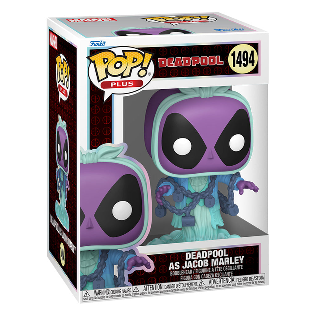 FUNKO POP MARVEL DEADPOOL PLUS DEADPOOL AS JACOB MARLEY 1494