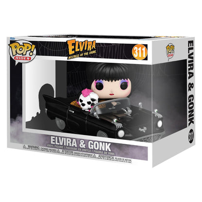 FUNKO POP ELVIRA MISTRESS OF THE DARK *RIDES* ELVIRA & GONK 311
