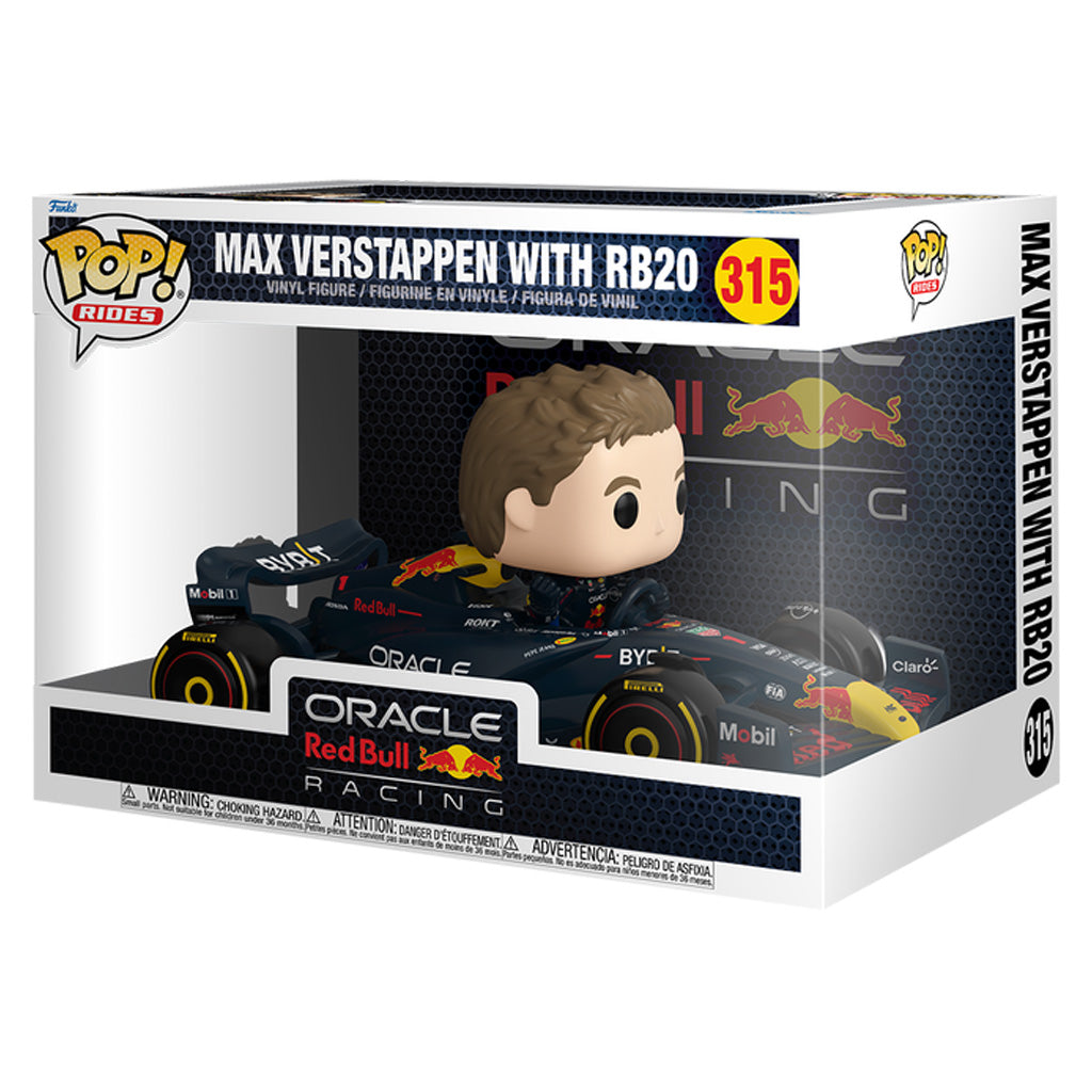 FUNKO POP RIDES FORMULA 1: ORACLE REDBULL RACING - MAX VERSTAPPEN WITH RB20 315