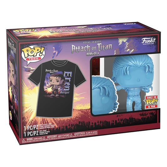 FUNKO POP TEES ATTACK ON TITAN - EREN & CAMISETA TAMANHO M (69102)