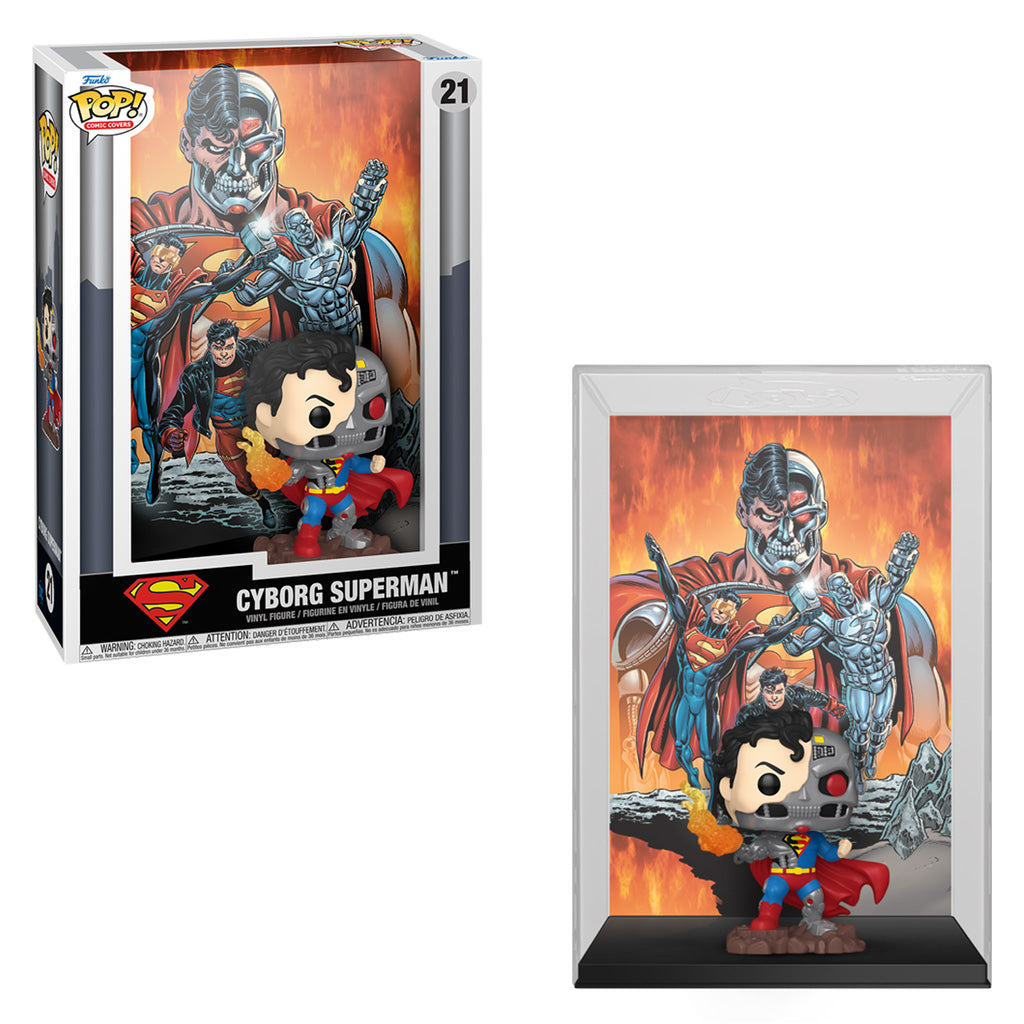 FUNKO POP COMIC COVER DC SUPERMAN CYBORG 83729 21