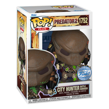 FUNKO POP PLUS PREDATOR 2 EXCLUSIVE - CITY HUNTER (BATTLE DAMAGED) 1752