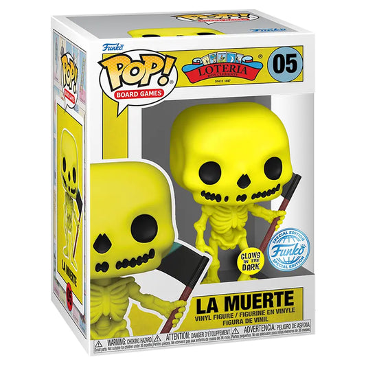 FUNKO POP BOARD GAMES LOTERIA EXCLUSIVE - LA MUERTE 5 (GLOWS IN THE DARK)