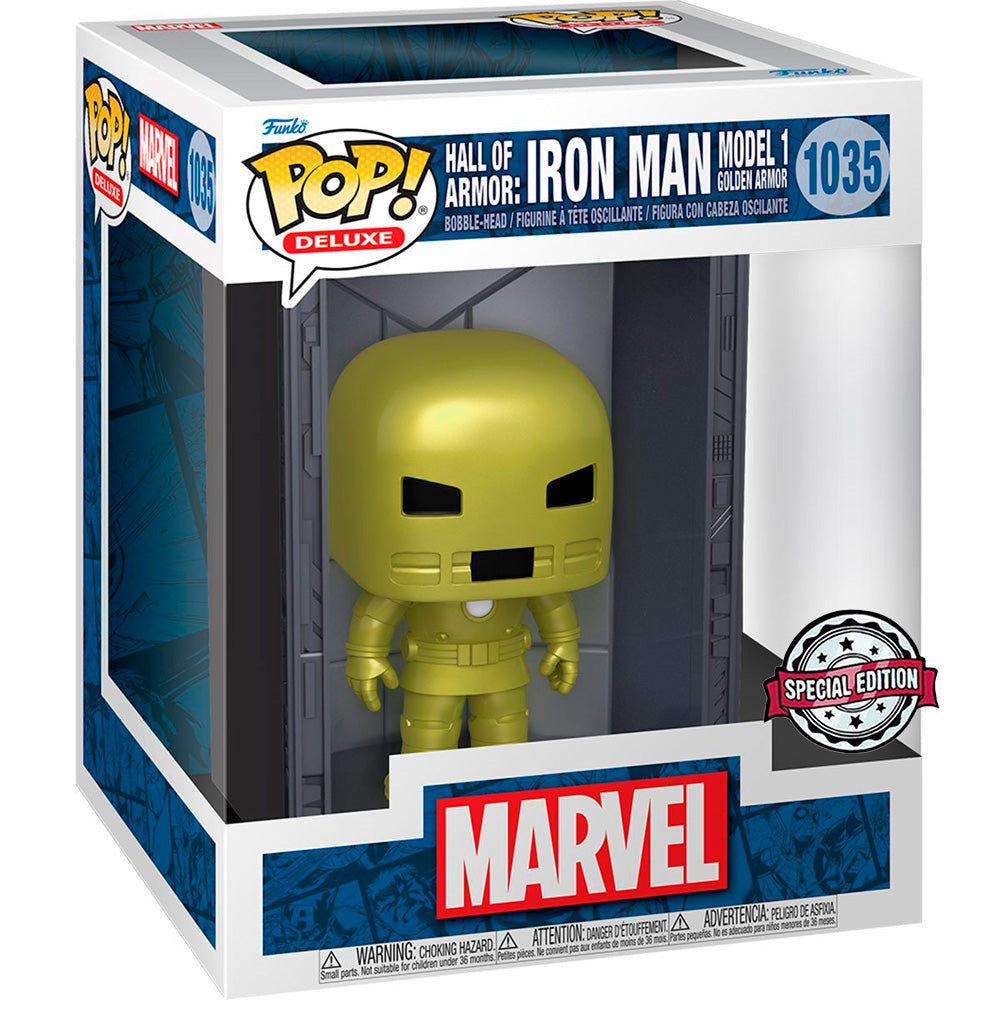 FUNKO POP MARVEL IRON MAN EXCLUSIVE - HALL OF ARMOR 1035 (DELUXE)