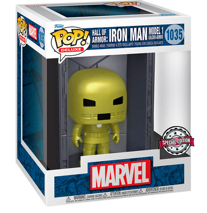 FUNKO POP MARVEL IRON MAN EXCLUSIVE - HALL OF ARMOR 1035 (DELUXE)