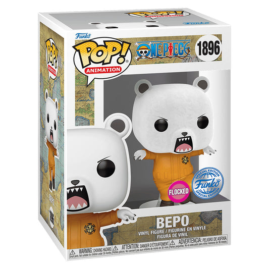 FUNKO POP ONE PIECE BEPO FLOCKED *EX* 1896