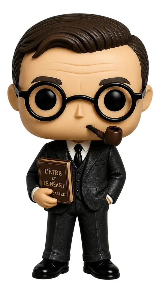 Jean-paul Sartre Personalizado em 3D Estilo Pop