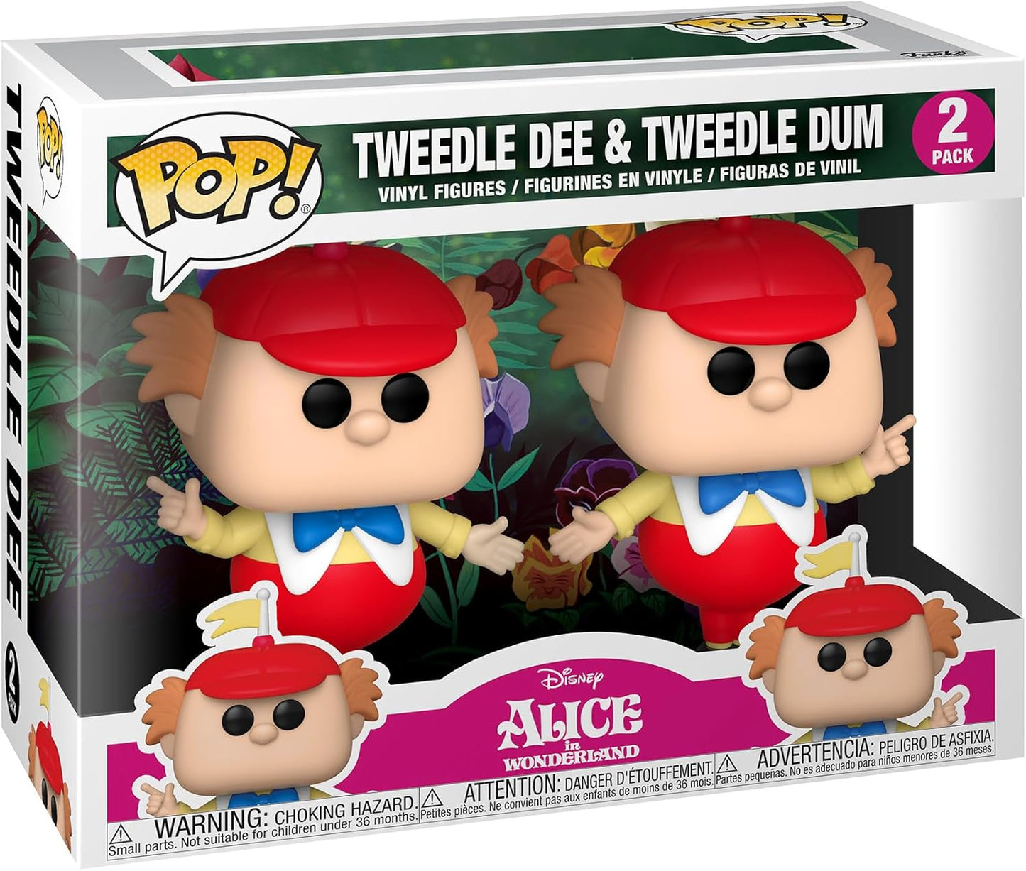 FUNKO POP DISNEY ALICE 70TH TWEEDLE & TWEEDLE DUM 2PACK 55738