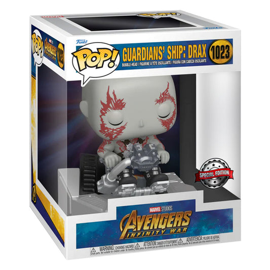 FUNKO POP MARVEL AVENGERS INFINITY WAR EXCLUSIVE - GUARDIANS SHIP DRAX 1023 (DELUXE)
