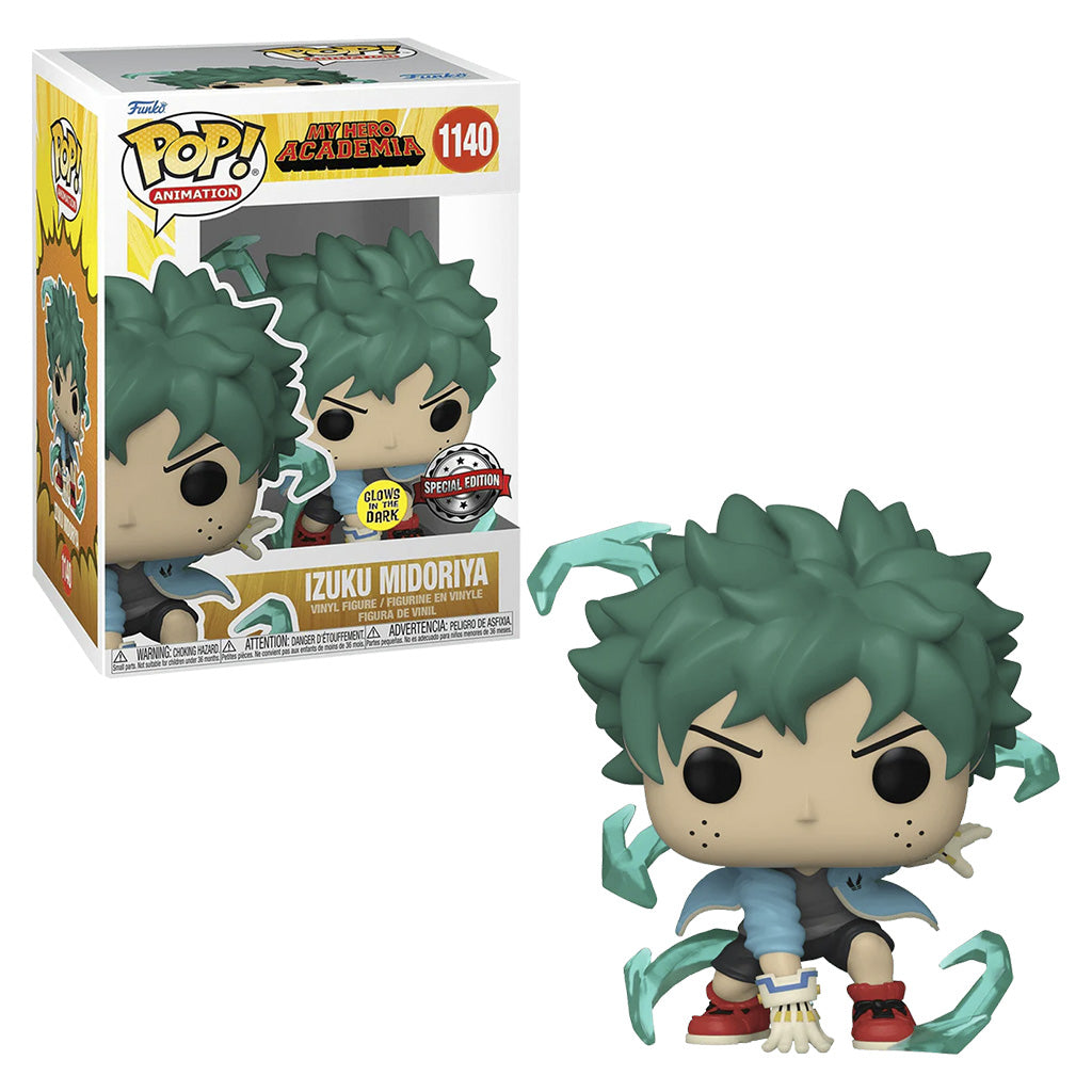 FUNKO POP MY HERO ACADEMIA IZUKU MIDORIYA DEKU W/GLOVES GLOW *EX* 1140