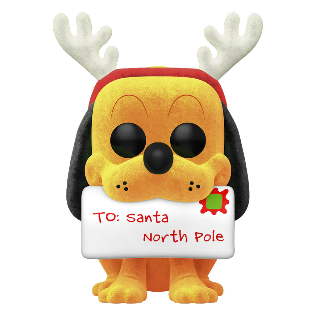 FUNKO POP DISNEY HOLIDAY EXCLUSIVE - PLUTO 1227 (FLOCKED)